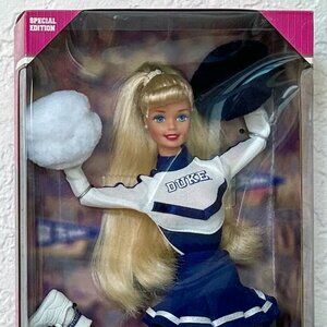 University Barbie DUKE Cheerleader Doll Special Edition 1996 Mattel 17750 NRFB